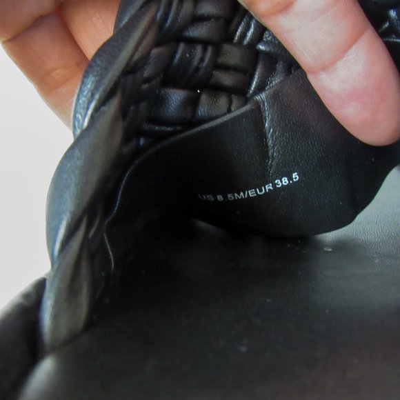 VINCE Mari Braided Leather Platform Sandals Slip-On Slide Sandals Size- 8.5~$350 - Picture 14 of 16